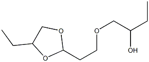 2-Butanol,1-[2-(4-ethyl-1,3-dioxolan-2-yl)ethoxy]-(9CI) Structure