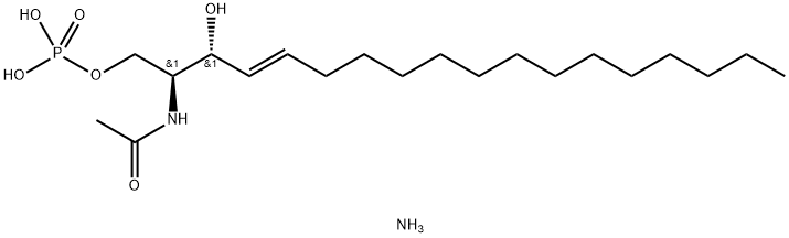 N-acetoyl-ceraMide-1-phosphate (aMMoniuM salt) Structure