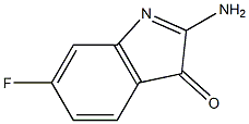 3H-Indol-3-one,2-amino-6-fluoro-(9CI) 구조식 이미지