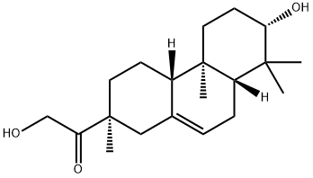 (2S)-2-(2-Hydroxyacetyl)-1,2,3,4,4aβ,4b,5,6,7,8,8aβ,9-dodecahydro-7α-hydroxy-2,4bα,8,8-tetramethylphenanthrene 구조식 이미지