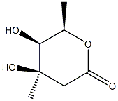 D-릭소-헥손산,2,6-디데옥시-3-C-메틸-,델타-락톤(9CI) 구조식 이미지