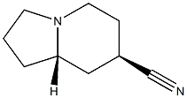 7-Indolizinecarbonitrile,octahydro-,(7R,8aS)-rel-(9CI) Structure
