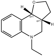 Furo[3,2-c]quinoline, 5-ethyl-2,3,3a,4,5,9b-hexahydro-, (3aR,9bR)-rel- (9CI) Structure