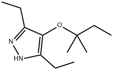 1H-Pyrazole,4-(1,1-dimethylpropoxy)-3,5-diethyl-(9CI) Structure