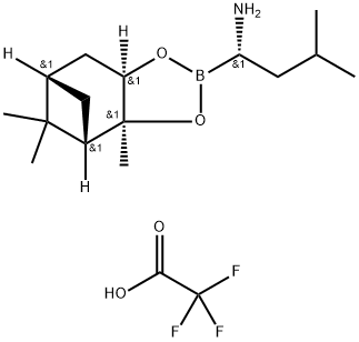 (S)-BoroLeu-(-)-Pinanediol-CF3COOH 구조식 이미지