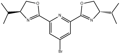 4-Bromo-2,6-bis[(4S)-4,5-dihydro-4-(1-methylethyl)-2-oxazolyl]-pyridine, 95% 구조식 이미지