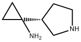 Cyclopropanamine, 1-(3R)-3-pyrrolidinyl- (9CI) Structure