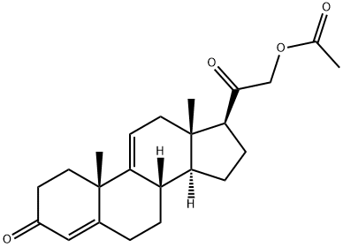 9,11-dehydrodeoxycorticosterone 21-acetate Structure