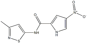 1H-Pyrrole-2-carboxamide,N-(3-methyl-5-isothiazolyl)-4-nitro-(9CI) Structure