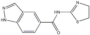 1H-Indazole-5-carboxamide,N-(4,5-dihydro-2-thiazolyl)-(9CI) Structure