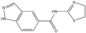 1H-Indazole-5-carboxamide,N-(4,5-dihydro-2-thiazolyl)-(9CI) 구조식 이미지