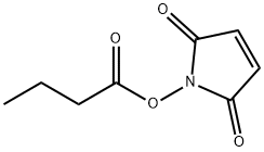 1H-Pyrrole-2,5-dione,1-(1-oxobutoxy)-(9CI) 구조식 이미지