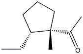 에타논,1-[(1R,2S)-2-에틸-1-메틸사이클로펜틸]-,rel-(-)-(9CI) 구조식 이미지