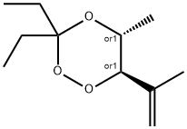 1,2,4-Trioxane,3,3-diethyl-5-methyl-6-(1-methylethenyl)-,(5R,6R)-rel-(9CI) 구조식 이미지