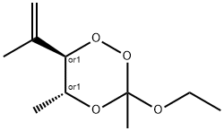 1,2,4-Trioxane,3-ethoxy-3,5-dimethyl-6-(1-methylethenyl)-,(5R,6R)-rel-(9CI) Structure