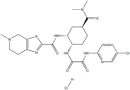 Edoxaban hydrochloride Structure