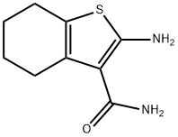 2-AMINO-4,5,6,7-TETRAHYDRO-1-BENZOTHIOPHENE-3-CARBOXAMIDE 구조식 이미지