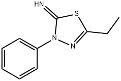 1,3,4-Thiadiazol-2(3H)-imine,5-ethyl-3-phenyl-(9CI) 구조식 이미지