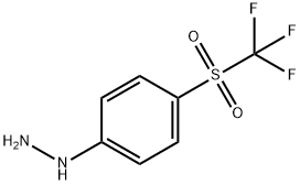 {4-[(trifluoromethyl)sulfonyl]phenyl}hydrazine Structure