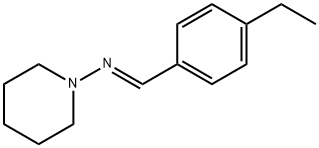 1-Piperidinamine,N-[(4-ethylphenyl)methylene]-(9CI) Structure