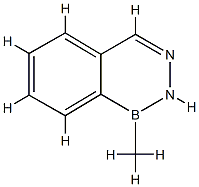 1,2-디하이드로-1-메틸-2,3,1-벤조디아자보린 구조식 이미지