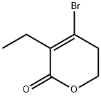 2H-Pyran-2-one,4-bromo-3-ethyl-5,6-dihydro-(9CI) 구조식 이미지