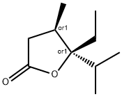 2(3H)-Furanone,5-ethyldihydro-4-methyl-5-(1-methylethyl)-,(4R,5S)-rel-(9CI) 구조식 이미지