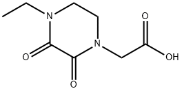 1-피페라진아세트산,4-에틸-2,3-디옥소-(9CI) 구조식 이미지