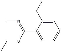 벤젠카르복시이미도티오산,2-에틸-N-메틸-,에틸에스테르,[C(E)]-(9CI) 구조식 이미지