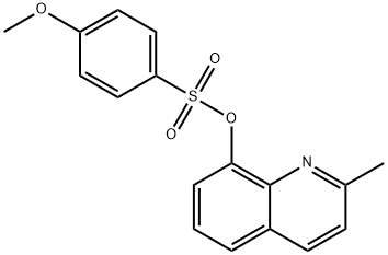 2-methylquinolin-8-yl 4-methoxybenzenesulfonate Structure