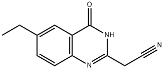 2-Quinazolineacetonitrile,6-ethyl-1,4-dihydro-4-oxo-(9CI) 구조식 이미지