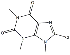 8-chloro-1,3,9-trimethyl-3,9-dihydro-1H-purine-2,6-dione Structure