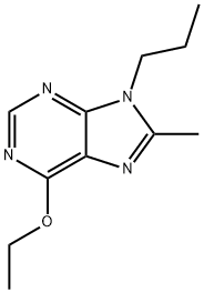 9H-Purine,6-ethoxy-8-methyl-9-propyl-(9CI) 구조식 이미지