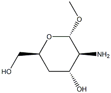 alpha-D-arabino-Hexopyranoside, methyl 2-amino-2,4-dideoxy- (9CI) Structure