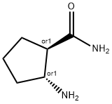 Cyclopentanecarboxamide, 2-amino-, (1R,2R)-rel- (9CI) Structure