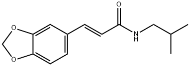 Cinnamamide, N-isobutyl-3,4- (methylenedioxy)- Structure