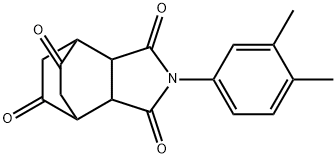 4-(3,4-dimethylphenyl)-4-azatricyclo[5.2.2.0~2,6~]undecane-3,5,8,10-tetrone Structure