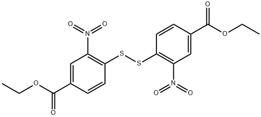 Diethyl 4,4’-Disulfanediylbis(3-nitrobenzoate) 구조식 이미지