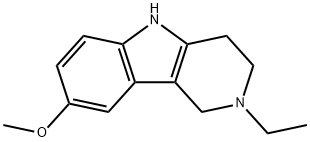 1H-Pyrido[4,3-b]indole,2-ethyl-2,3,4,5-tetrahydro-8-methoxy-(9CI) 구조식 이미지