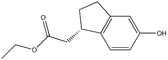 ethyl [(1S)-5-hydroxy-2,3-dihydro-1H-inden-1-yl]acetate Structure