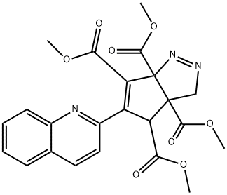 5-(2-퀴놀릴)시클로펜타피라졸-3a,4,6,6a(3H,4H)-테트라카르복실산테트라메틸에스테르 구조식 이미지