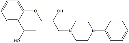 2-[2-Hydroxy-3-(4-phenyl-1-piperazinyl)propoxy]-α-methylbenzyl alcohol 구조식 이미지