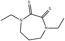 1H-1,4-Diazepine-2,3-dithione,1,4-diethyltetrahydro-(9CI) Structure