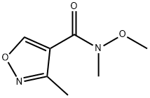 4-이속사졸카르복사미드,N-메톡시-N,3-디메틸-(9Cl) 구조식 이미지