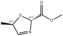 2-Thiazolecarboxylicacid,2,5-dihydro-5-methyl-,methylester,(2R,5R)-rel-(9CI) Structure