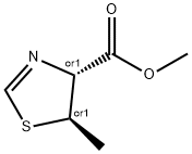 4-Thiazolecarboxylicacid,4,5-dihydro-5-methyl-,methylester,(4R,5R)-rel-(9CI) Structure