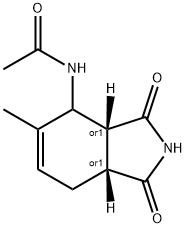 Acetamide, N-[(3aR,7aR)-2,3,3a,4,7,7a-hexahydro-5-methyl-1,3-dioxo-1H-isoindol-4-yl]-, rel- (9CI) 구조식 이미지