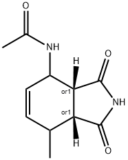 Acetamide, N-[(3aR,7aR)-2,3,3a,4,7,7a-hexahydro-7-methyl-1,3-dioxo-1H-isoindol-4-yl]-, rel- (9CI) Structure