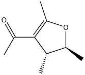Ethanone, 1-[(4R,5S)-4,5-dihydro-2,4,5-trimethyl-3-furanyl]-, rel- (9CI) Structure