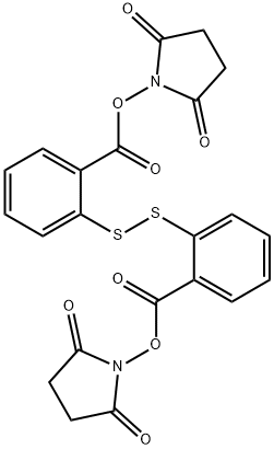 bis(2,5-dioxopyrrolidin-1-yl) 2,2'-disulfanediyldibenzoate Structure